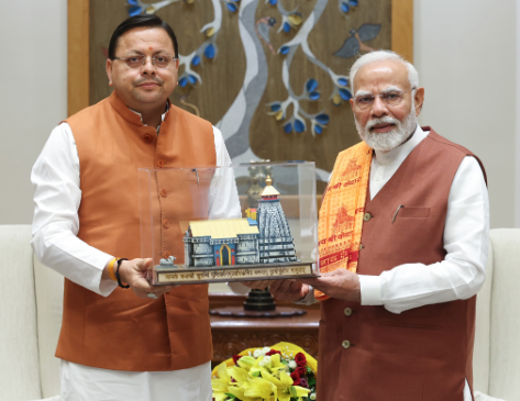 मुख्यमंत्री श्री पुष्कर सिंह धामी ने नई दिल्ली में प्रधानमंत्री श्री नरेंद्र मोदी से शिष्टाचार भेंट की।